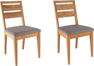 Set 2 scaune Jonny stejar-antracit 43/51/88 cm