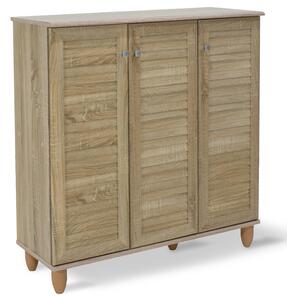 Dulap Pantofi Model Caroline III, Stejar sonoma, 89.5x34.5x91.5