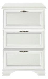 Pantofar alb inalt IDENTO, PAL, 80x20x123 cm