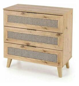 Comoda BORNEO, stejar artisan, PAL laminat, 80x40x85 cm