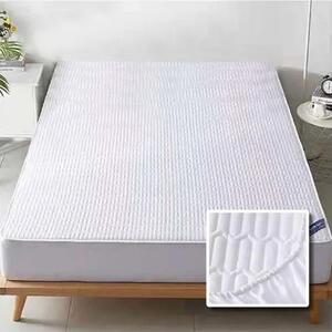 Protecție de pat matlasată Percale , 140 x 200 , alb