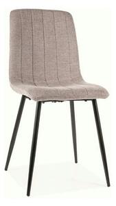 Scaun ALAN, gri/negru, stofa/metal, 45x39x91 cm