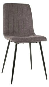 Scaun ALAN, gri inchis/negru, stofa clasica/metal, 45x39x91 cm