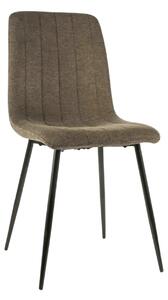 Scaun ALAN, verde olive/negru, stofa/metal, 45x39x91 cm
