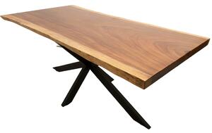 Masa lemn masiv nuc , o singura bucata, Eufrat 200x(103,89,92)x5.7 cm live edge