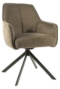 Scaun NOTTI, verde maslin/negru, stofa clasica/metal, 55x45x83 cm