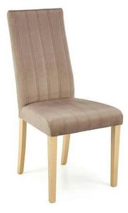 Scaun DIEGO 3, bej/stejar, stofa catifelata/lemn de fag, 47x59x99 cm