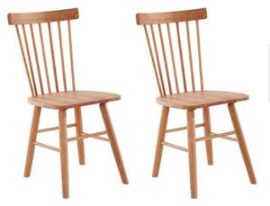 Set 2 scaune Annel stejar natur 43,5/54,5/86,5 cm