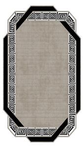 Covor, 160x230 cm, forma dreptunghiulara, poliester, crem/negru ALN600