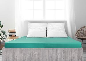 Cearșaf de pat jersey 4Home Ideal verde turcoaz,, 90 x200 cm, 90 x 200 cm