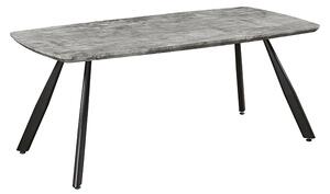 Masă de sufragerie Pasco (pentru 8 persoane) (beton + negru). 1040191