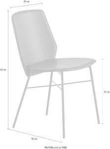 Set 2 scaune SIBILLA CB/1959 gri 45/56/83 cm