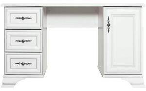 Masa de toaleta fara oglinda IDENTO, alb, PAL/MDF/metal, 120x42x71 cm