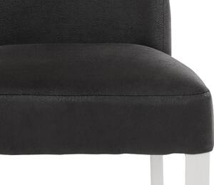 Set 2 scaune Carola antracit-alb 47/60/100 cm