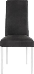 Set 2 scaune Carola antracit-alb 47/60/100 cm