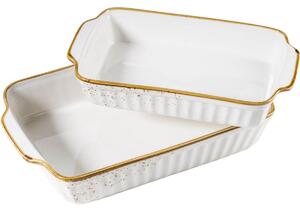 Mäser Set 2-piese de boluri de copt Pintar Punctemaro alb