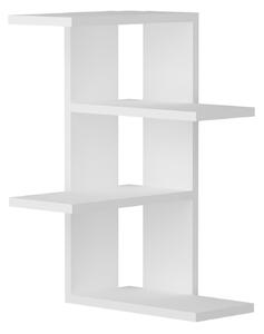 Raft Milano, din PAL melaminat, alb, 32x17x60 cm