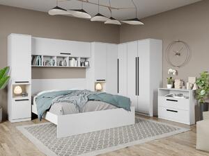 Set dormitor pe colt Alb - Tudor - C3