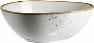 Mäser Bol oval Pintar Puncte maro alb 22 x 19 cm, L