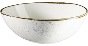 Mäser Bol oval Pintar Puncte alb-albastre 22 x 19cm, L
