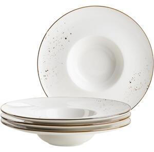 Mäser 4-piece gourmet plate set Pintar Alb maropuncte 26 cm