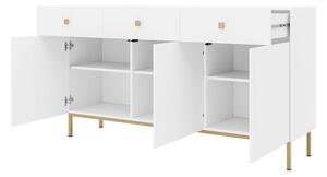 Z0ND0 Comodă Probazzo 3D3SZ (Alb + auriu) . 1103669
