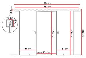 Uși culisante Jowenton Duo 132 (Arin închis) . 1104641