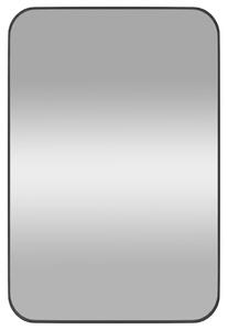 Oglindă de perete, negru, 40x60 cm, dreptunghiulară