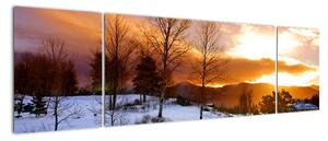 Tablou de peisaj de iarnă (170x50cm)