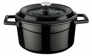 LAVA Metal Oală din fontă, diametru 20 cm, negru,2,6 l