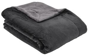 Pătură s.Oliver Double Soft 1280/850 gri închis,150 x 200 cm