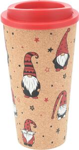 Cană cu capac din plastic Gnomes, 500 ml, 9 x 18 cm