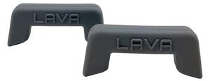 LAVA Mânere metalice din silicon 2pcs, gri