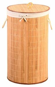 Kesper 19572 Bamboo coș de rufe lumină, 60 x 35 cm