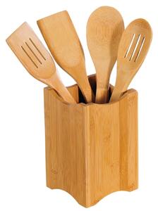 Kesper 81101 Set de ustensile de bucătărie din bambus 5 buc, 11 x 18 x 11 cm
