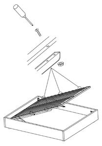 Mecanism ridicare kit somiera, cu pistoane incluse, L=1520 mm