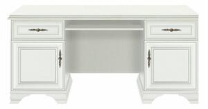 Birou alb clasic IDENTO, PAL, 160x74x78 cm