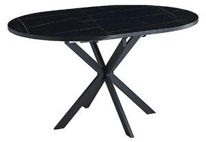 Masa extensibila pentru sufragerie GASTON, negru, 100/135x100x75 cm