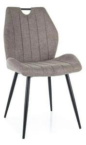 Scaun ARCO, bej/negru, stofa clasica - Brego 34/metal, 51x43x91 cm