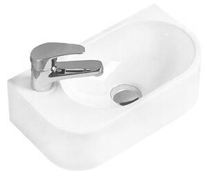 Mexen Viera chiuvetă blat dreapta 40 x 21 cm, Albă -21274000R