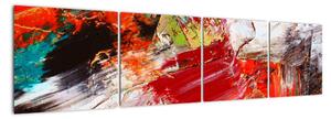 Tablou abstract colorat (160x40cm)