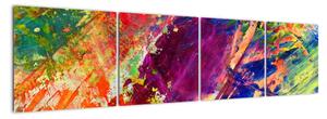 Tablou abstract în culori (160x40cm)