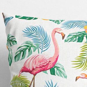 Goldea față de pernă decorativă loneta - flamingo 60 x 60 cm