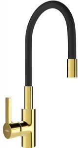 Mexen Flex baterie de bucătărie, Aurie/Neagră - 670900-57