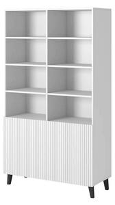 Biblioteca PAFOS, alb, PAL laminat, 101x40x177 cm
