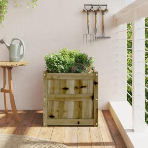 Jardinieră de grădină, 50x50x50 cm, lemn de pin impregnat