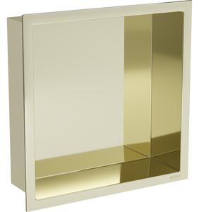 Mexen X-Wall-R raft de încastrare cu flanșă 30 x 30 cm, Aurie - 1950303010