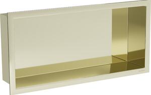 Mexen X-Wall-R raft de încastrare cu flanșă 45 x 20 cm, Aurie - 1950452010