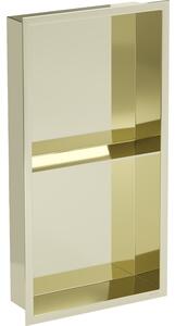 Mexen X-Wall-R raft încastrat cu flanșă și raft 60 x 30 cm, Aurie - 1950603010S