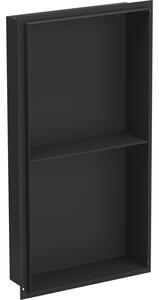 Mexen X-Wall-NR raft incastrat fără flanșă cu poliță 60 x 30 cm, negru - 1971603010S